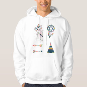 Indian Polar Bear Sticker Set Bear Dreamcatcher Hoodie