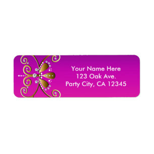 Indian Princess Birthday Party Address Labels