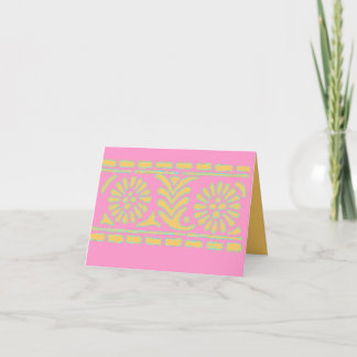 INDIAN PRINT NOTE CARD