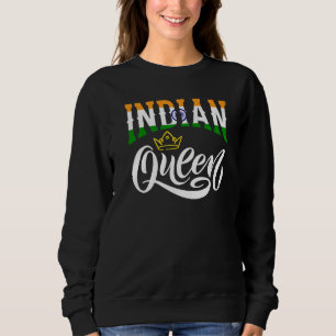 Indian Queen King India Indian India Flag Premium Sweatshirt
