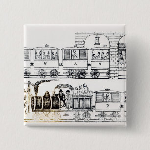 Indian Railway 15 Cm Square Badge