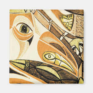 indian raven by gregory gallo magnet
