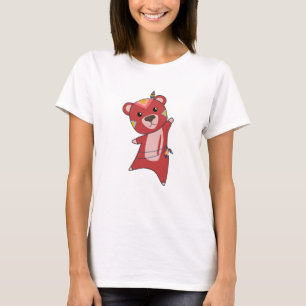 Indian Red Bear Fashing Teddy Feather T-Shirt