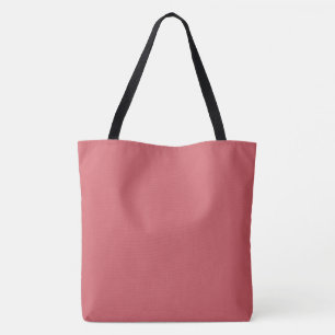 Indian Red solid plain Colour Tote Bag