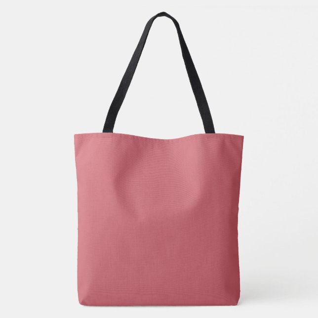 Indian Red solid plain Colour Tote Bag (Back)