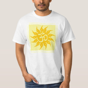 Indian Religious Symbol : Om and Surya T-Shirt