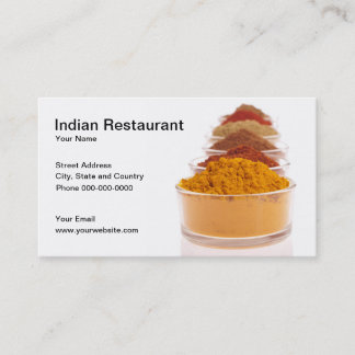 Indian Restaurant Business Card