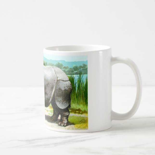 Indian Rhinoceros Coffee Mug (Right)