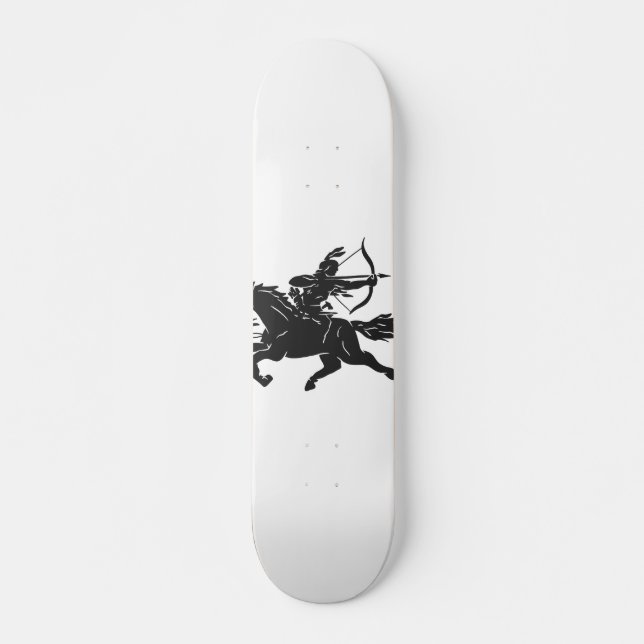 Indian riding horse - Choose background color Skateboard (Front)