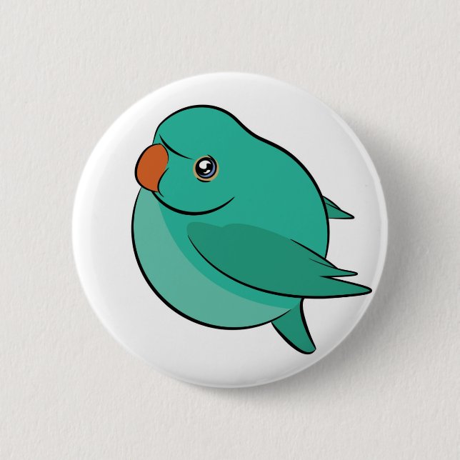 Indian Ringneck Birble Button 2.25" (Front)