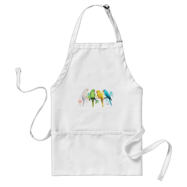 Indian Ringneck Parrots Standard Apron (Front)