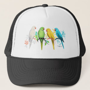 Indian Ringneck Parrots Trucker Hat