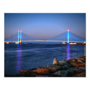 Indian River Bridge at Twilight Photo Print