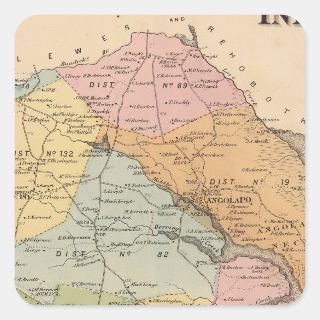 Indian River Square Sticker (Front)