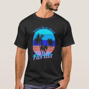 Indian Rocks Beach Florida Retro Tropical Palm Tre T-Shirt