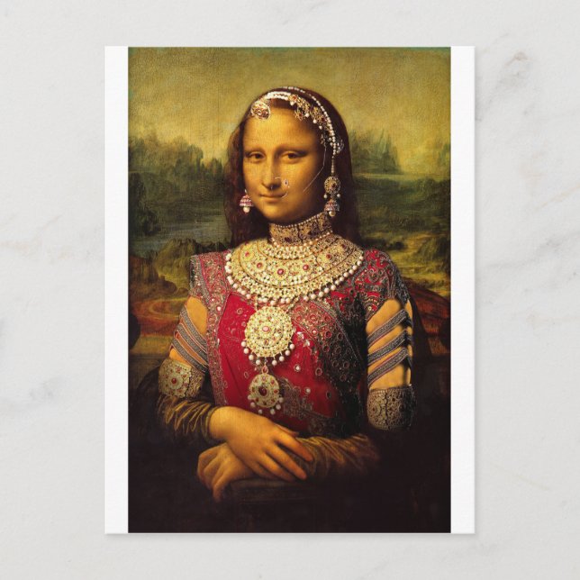 Indian Royal Monalisa Postcard (Front)