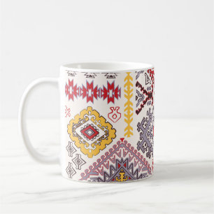 Indian rug, paisley mandala, yoga coffee mug