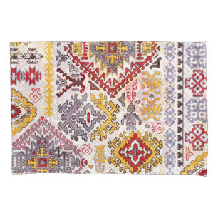 Indian rug, paisley mandala, yoga pillowcase