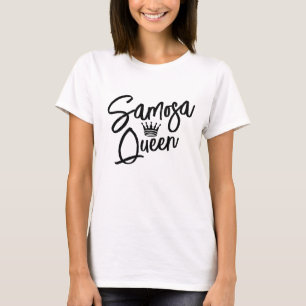 Indian Samosa Queen   Funny Samosa T-Shirt Womens