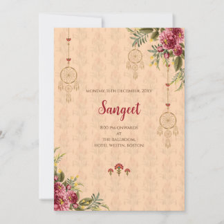 Indian Sangeet invitation & Indian wedding cards