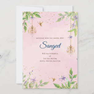 Indian Sangeet invitation & Indian wedding cards