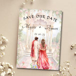 Indian Save the date template Indian wedding card<br><div class="desc">Indian Save the Date announcement card
If you want to customize the design or add additional templates in the same design,  please message me before placing an order. Customization comes at an additional cost</div>