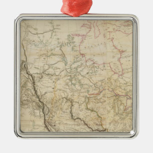 Indian Settlements in North America 2 Metal Tree Decoration
