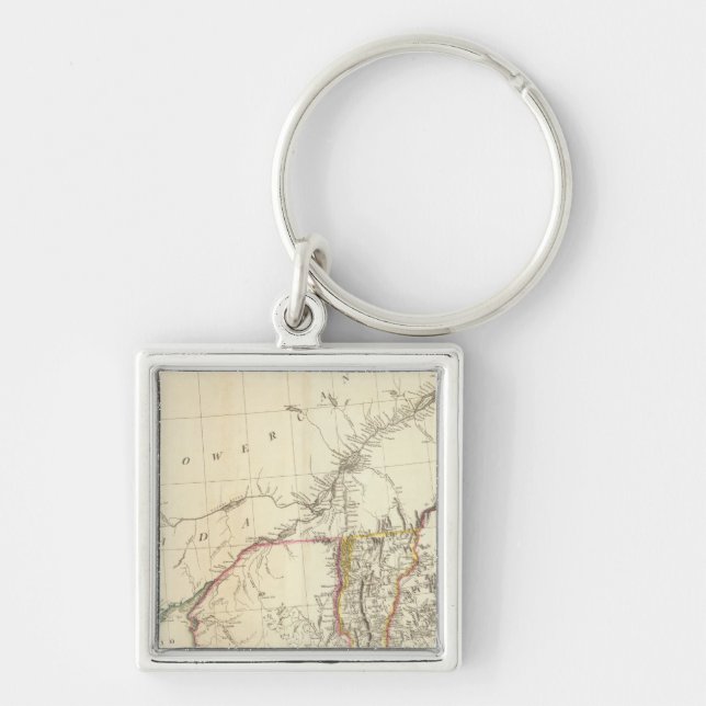 Indian Settlements in North America 5 Key Ring (Front)