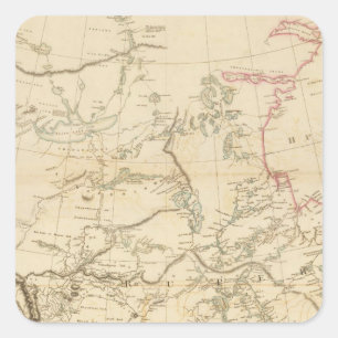 Indian Settlements in North America Square Sticker
