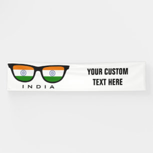 Indian Shades custom text & colour banner