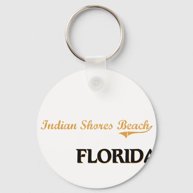 Indian Shores Beach Florida Classic Key Ring (Front)
