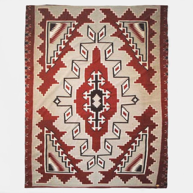 INDIAN (Simulated) Fleece Blankets (Front)