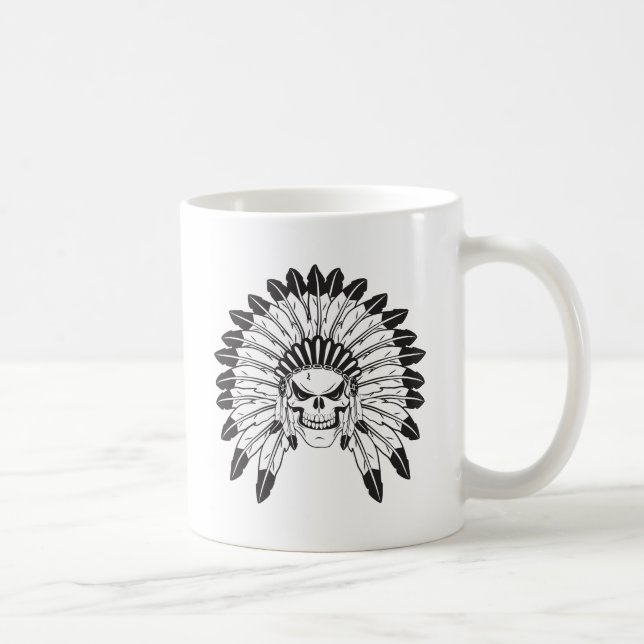 Indian Skull Chief Coffee Mug (Right)