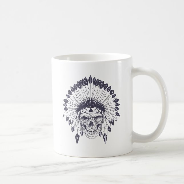 Indian Skull Coffee Mug (Right)