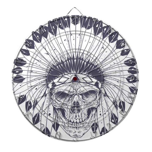 Indian Skull Dartboard (Front)