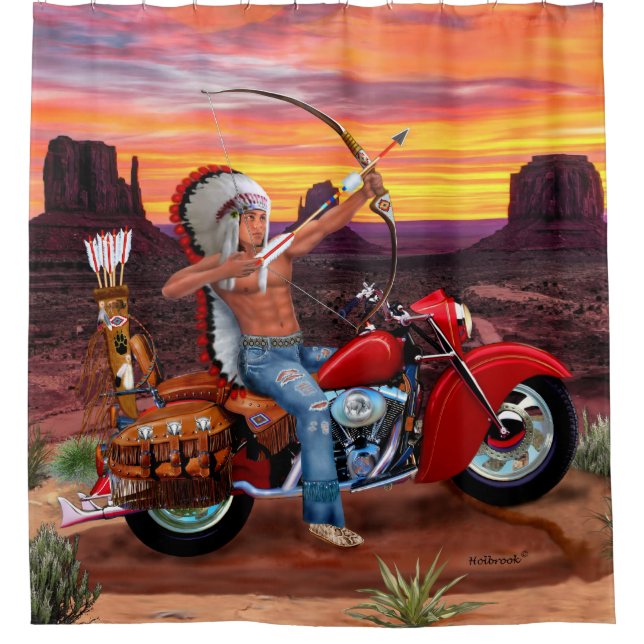 Indian Spirit Forever Shower Curtain (Front)