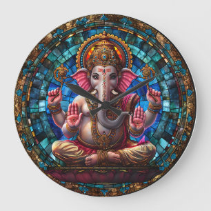 Indian Spiritual Decor for House or Temple Large Clock
