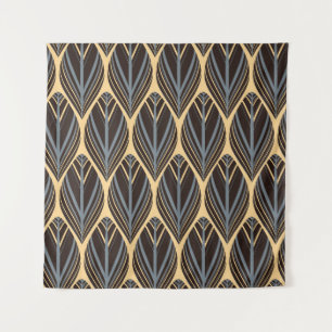 indian style feathers seamless pattern in silver i tapestry