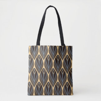 indian style feathers seamless pattern in silver i tote bag