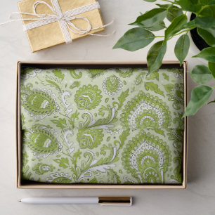 Indian style paisley floral seamless pattern tissue paper