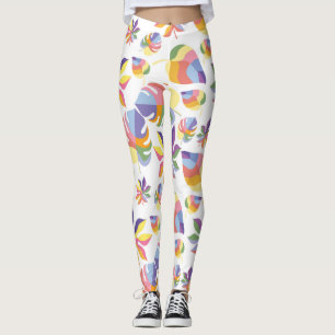 Indian Summer Autumn With Colourful Leaves Leggings