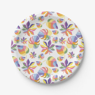 Indian Summer Autumn With Colourful Leaves Paper Plate