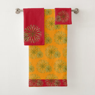 Indian Summer on a Bathroom Towel Set