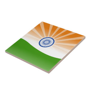 "Indian" sun Ceramic Tile