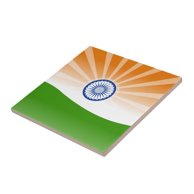 "Indian" sun Ceramic Tile (Side)
