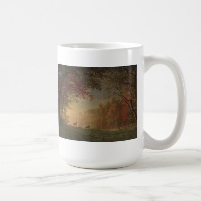 Indian Sunset Deer by a Lake Coffee Mug (Right)