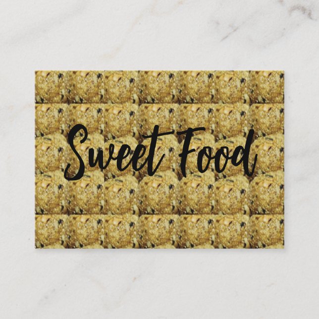 Indian Sweet Til Laddu Sweet Food Business Card (Front)