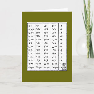 Indian Symbols Greeting Card