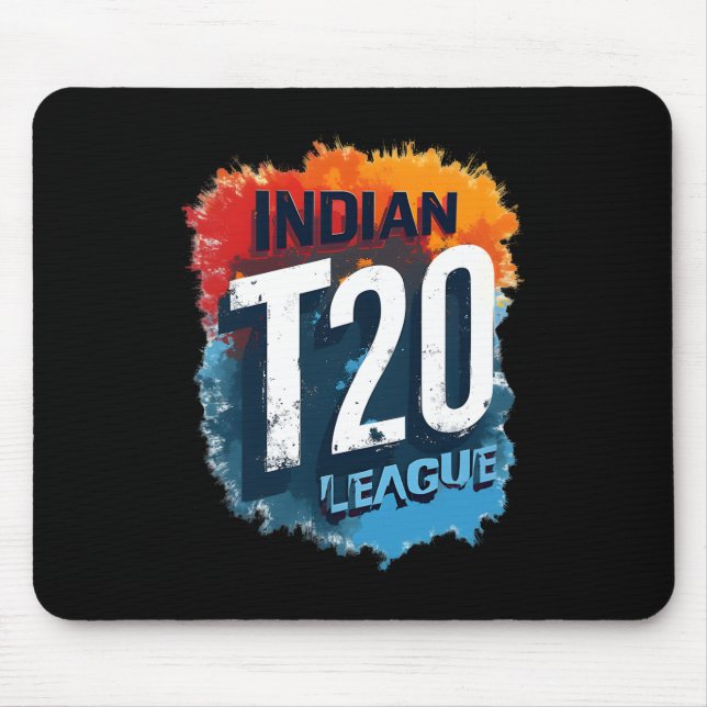 Indian T_20 League 2025 Cricket Design  Mouse Pad (Front)