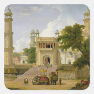 Indian Temple, said to be the Mosque of Abo-ul-Nab Square Sticker